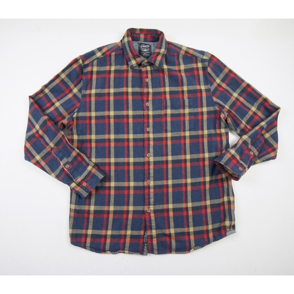 Grayers Flannel Mens XLarge Button Down Shirt Heritage Long Sleeve Plaid Adult